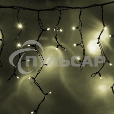 Гирлянда Neon-night Айсикл (бахрома) светодиодный, 5,6 х 0,9 м, с эффектом мерцания,черный провод 