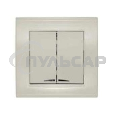 Выключатель 2-кл. СП Бриллиант 10А IP20 с подсветкой сл. кость Universal 7948639 Выключатель 2-кл. СП Бриллиант 10А IP20 с подсветкой сл. кость Universal 7948639