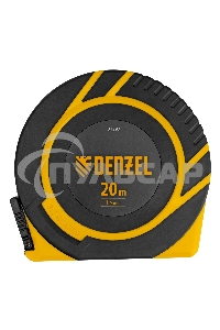 Рулетка геодезическая 20 м х 15 мм, закрытый корпус, фиберглассовая лента Denzel
