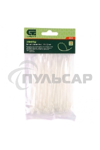 Хомуты, 100 х 2,5 мм, пластиковые, белые, 100 шт. Сибртех