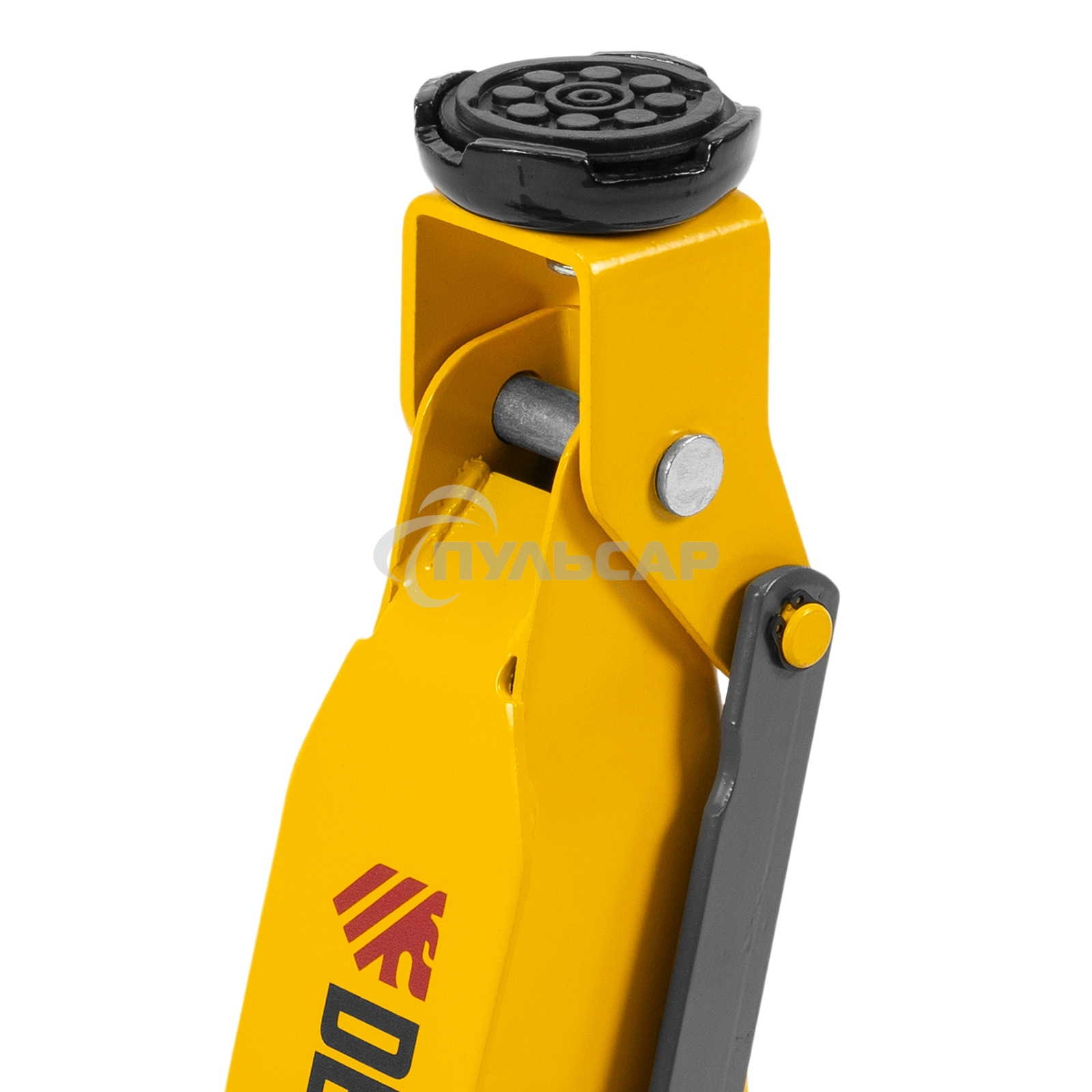 Домкрат гидравлический подкатной Denzel 2т, 135-385 мм, в пласт. кейсе 51231