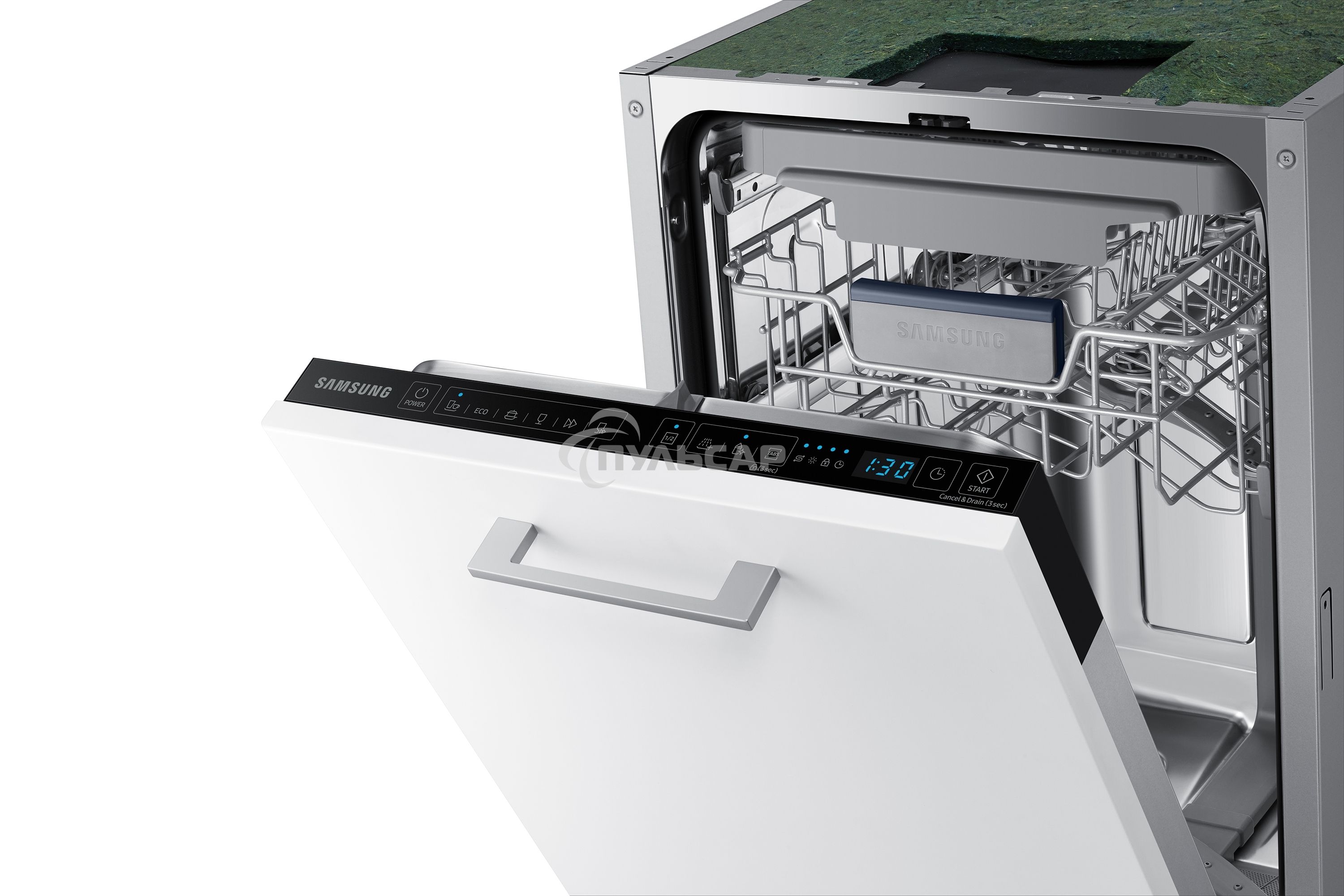 Встраиваемая посудомоечная машина Samsung DW50R4050BB/WT, черный, 45 см, 10 компл., 46 дБ, класс A+