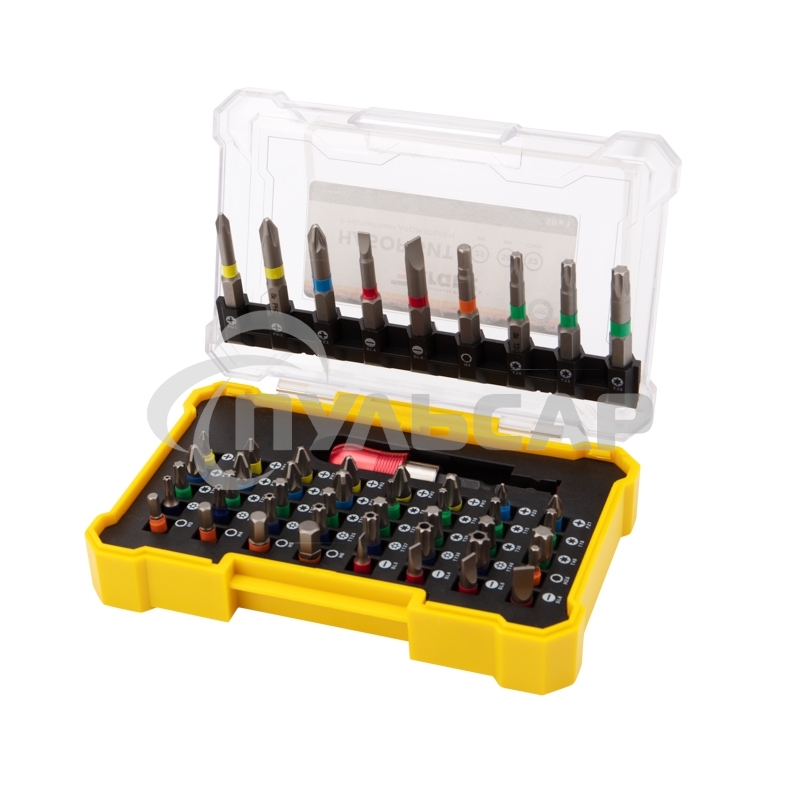 Набор бит KRANZ с магнитным держателем 25-50 мм, 49 шт. (50 шт./уп.)