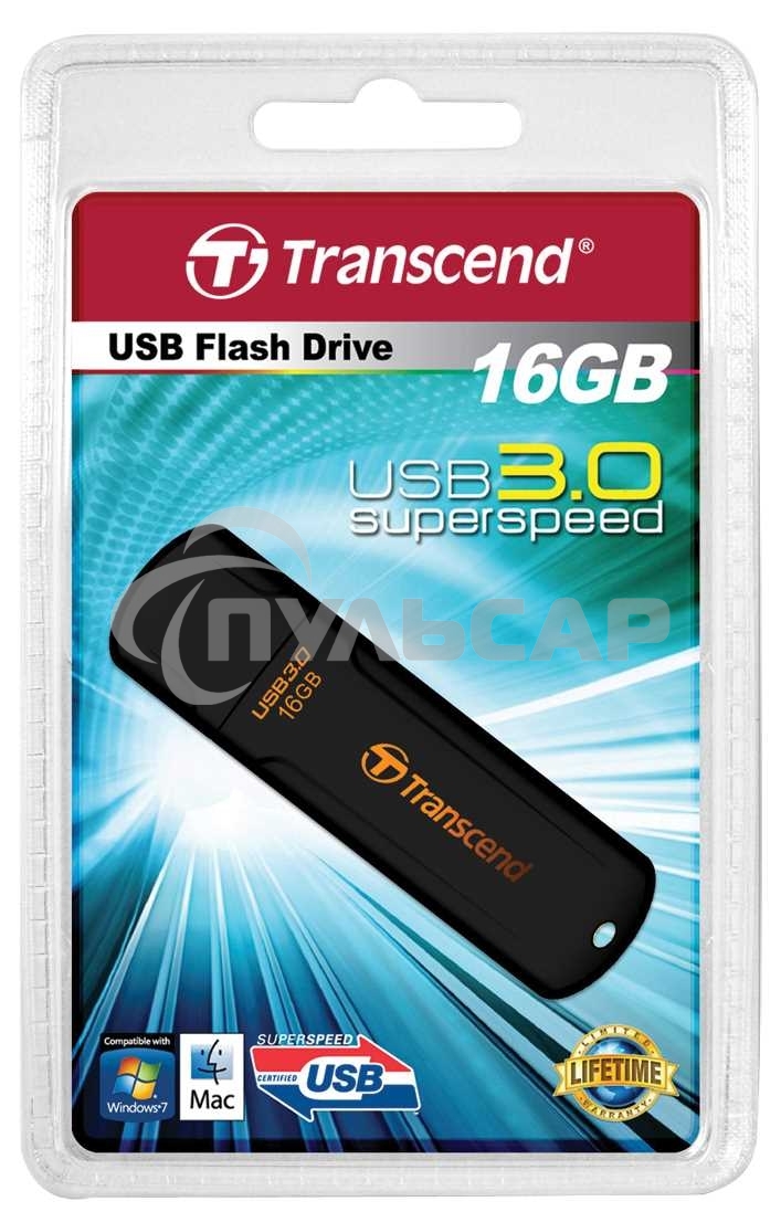 Флешка USB Transcend 16 Gb Jetflash 700 TS16GJF700 USB 3.0 черный