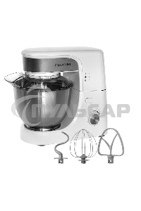 Миксер Galaxy Line GL 2231, белый, планетарный, 700 Вт, 12 скоростей