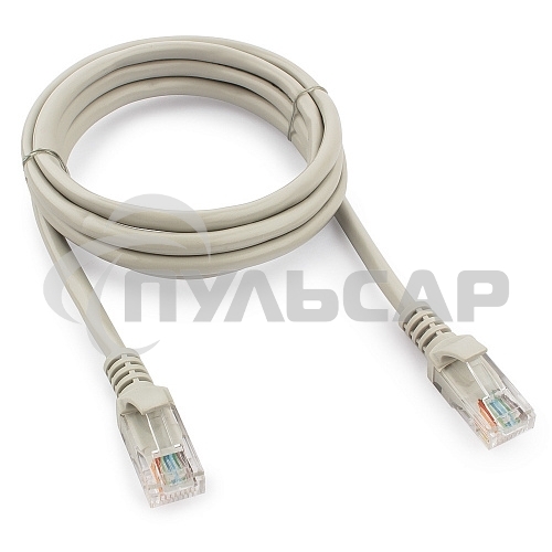 Патч-корд UTP Cablexpert кат.5e, 1.5м, литой, многожильный (серый)