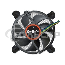 Кулер для процессора ExeGate EE97379 черный, 92 мм, алюминий, 2400 об/мин, 23 дБ, 4 pin, 65 Вт, 60 мм