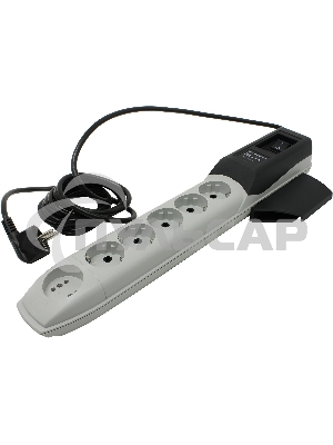 Сетевой фильтр ZISPilot Pro 6 розеток (5 евро + 1Gadget Parking) 5 м, автомат защиты Surge protector Pilot PRO 6 outlets (5 euro + 1 without ground) 10A / 2.2kVt, 5m, automatic circuit-breaker