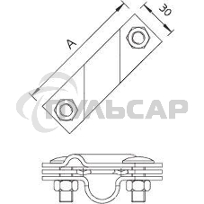 Клемма универс. для стержня заземл. 2760 20 FT OBO 5001641