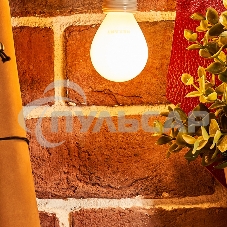 Лампа светодиодная филаментная Rexant Шарик GL45 9.5 Вт 915 Лм 2700K E14 матовая колба