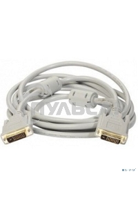 Кабель ExeGate EX191095RUS DVI dual link (25M-25M) 3м ExeGate, 2 фильтра, позолоченные контакты