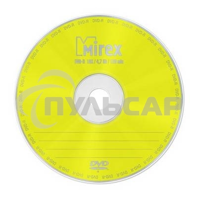 Диск DVD-R Mirex 4.7 Gb, 16x, Slim Case (1), (1/200)