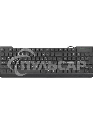 Клавиатура проводная Defender Element HB-190, USB, черный