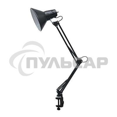 Светильник настольный под лампу СНС-13Ч на струбцине 60Вт E27 черный (коробка) IN HOME 4690612012735