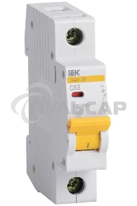 Выключатель автоматический Iek MVA20-1-063-C ВА47-29 1Р 63А 4,5кА х-ка С ИЭК