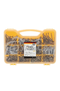 Набор саморезов и дюбелей Kranz 590 шт.