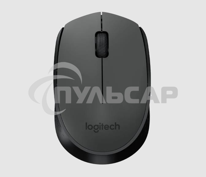 Мышь беспроводная Logitech M170 черный/темно-серый, 1000 dpi, радиоканал, USB, кнопки - 3