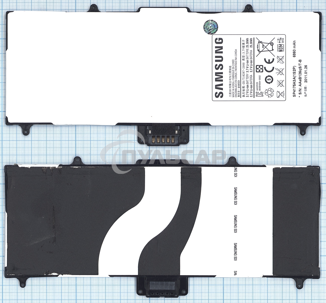 Аккумуляторная батарея SP4175A3A для Samsung Galaxy Tab 10.1 GT-P7100 3.7V 25.38Wh