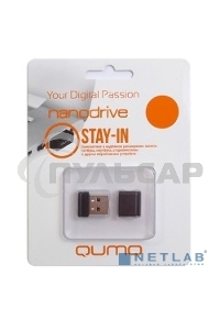 Флешка USB 2.0 QUMO 32 Gb, NANO QM32GUD-NANO-W белый