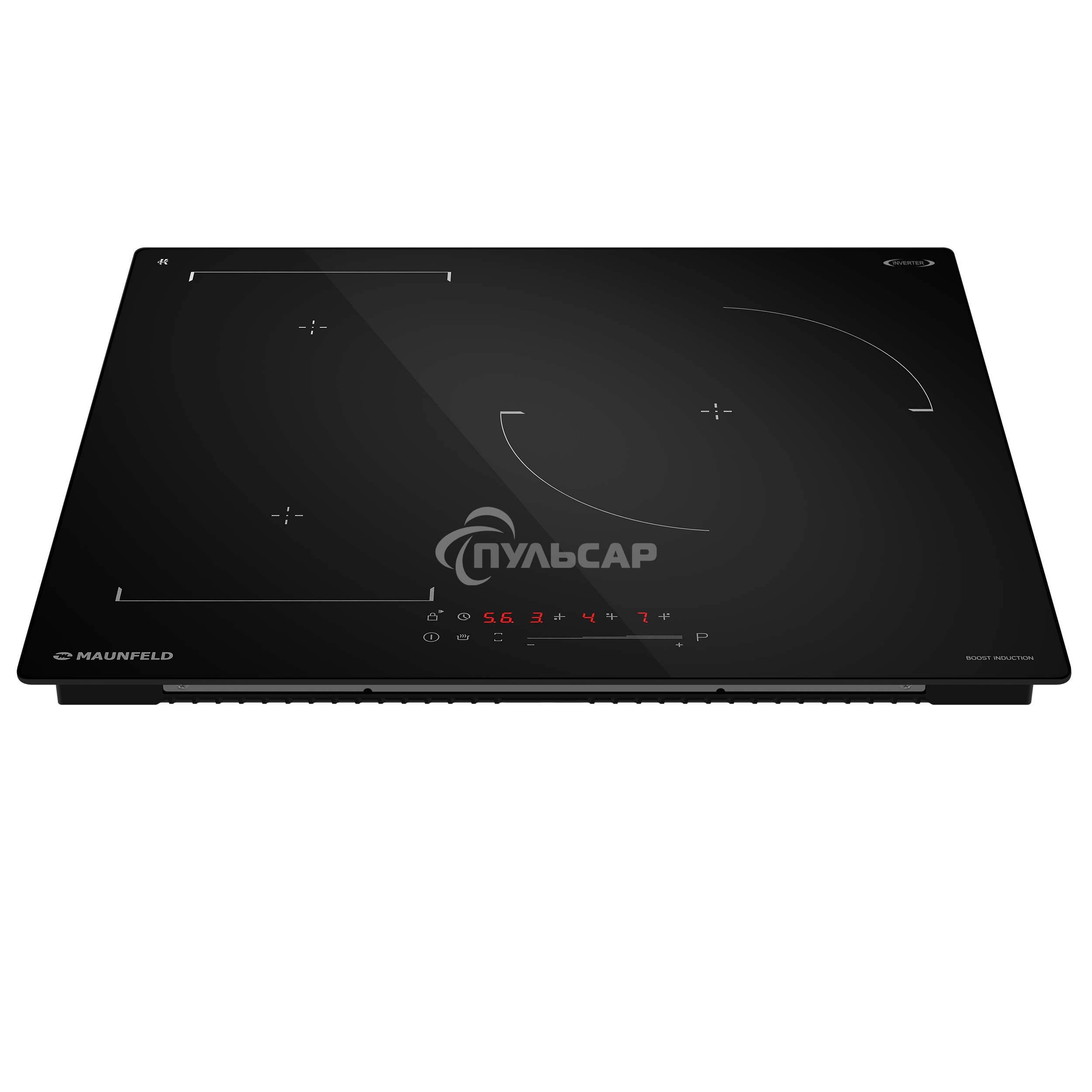 Индукционная варочная панель Maunfeld CVI593SBBK Inverter черный
