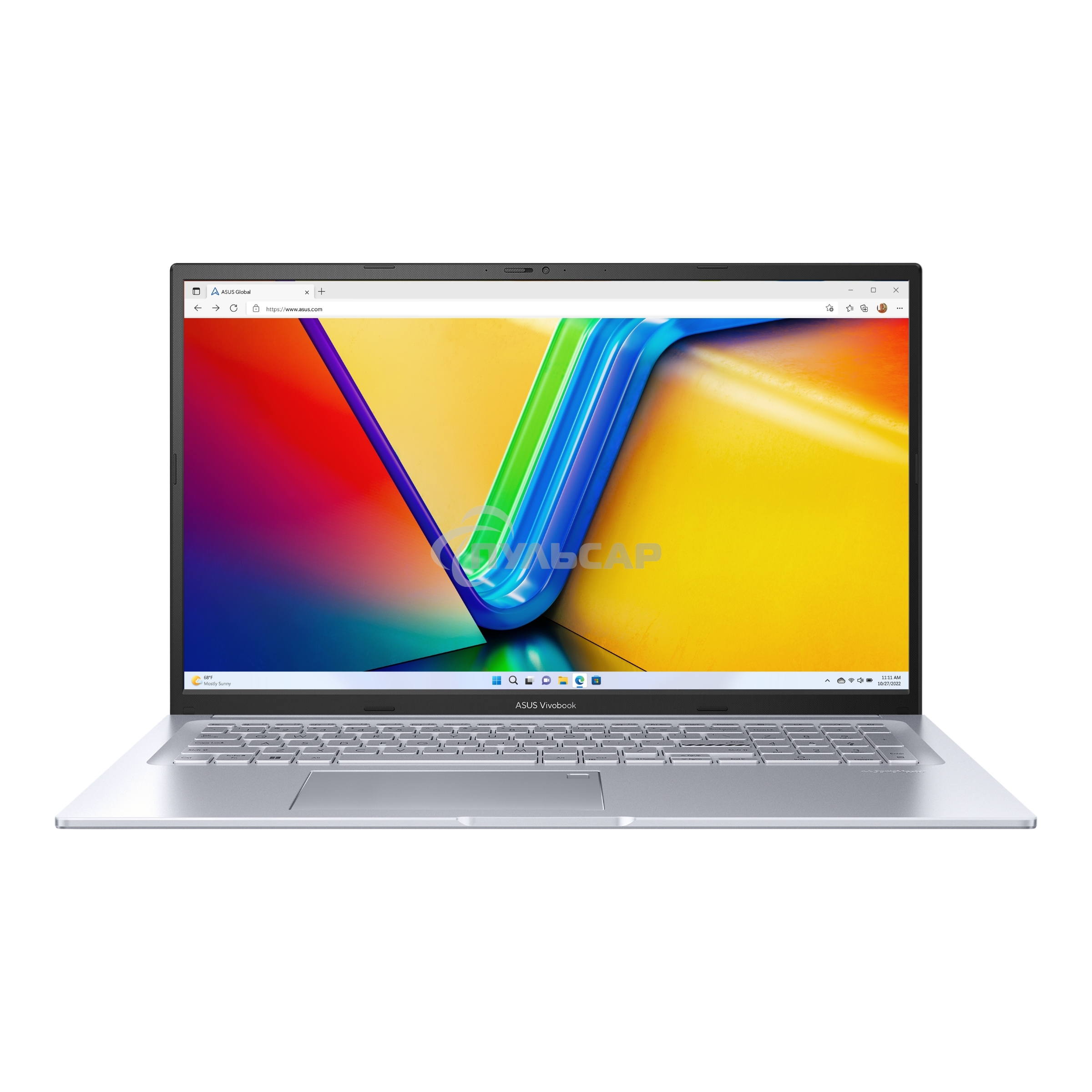 Ноутбук ASUS VivoBook 17X M3704YA Ryzen 5 7430U 16Gb SSD 1Tb AMD Radeon Graphics 17,3 FHD IPS 50Вт*ч No OS Серебристый M3704YA-AU159 90NB1191-M008F0