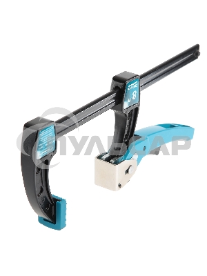 Струбцина реечная быстрозажимная GROSS 20719 8/200ммметаллич корпус, рычажный храповый механизм