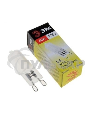 Лампа галогенная ЭРА G9-JCD-40-230V-Fr(100/1000/35000)