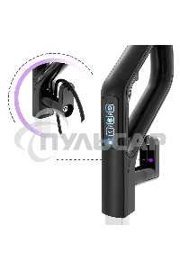 Пылесос вертикальный паровой Kitfort KT-575-1 черный, питание питание от сети, 1600 Вт, уборка влажная/паром/сухая, пылесборник 1.1 л