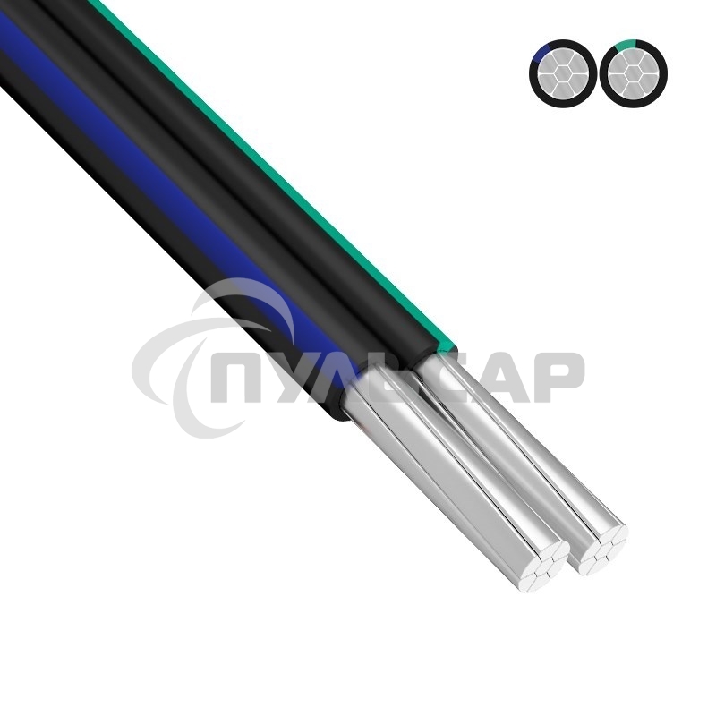 Провод самонесущий СИП-4 2x16,0 мм² 100 м ГОСТ