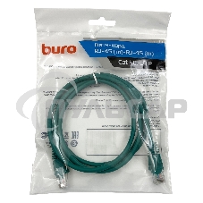 Патч-корд Buro UTP cat5E 1.5м зеленый RJ-45 (m)-RJ-45 (m)