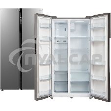 Холодильник Бирюса SBS 587 I нержавеющая сталь мат. двухкамерный Side-by-Side 347/201 л морозилка сбоку