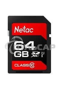 Флеш карта SDHC 64Gb Netac Class 10 UHS-I U1 P600 NT02P600STN-064G-R