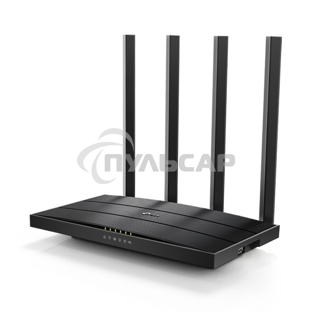 Роутер беспроводной TP-Link Archer C6U AC1200 10/100/1000BASE-TX/4G ready черный