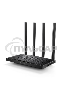 Роутер беспроводной TP-Link Archer C6U AC1200 10/100/1000BASE-TX/4G ready черный