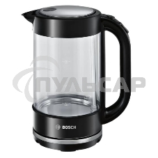 Чайник электрический Bosch TWK70B03 1.7л. 2400Вт черный (корпус: стекло)