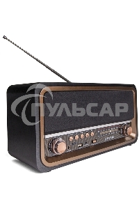 Радиоприемник портативный Сигнал БЗРП РП-336 черный/коричневый USB microSD