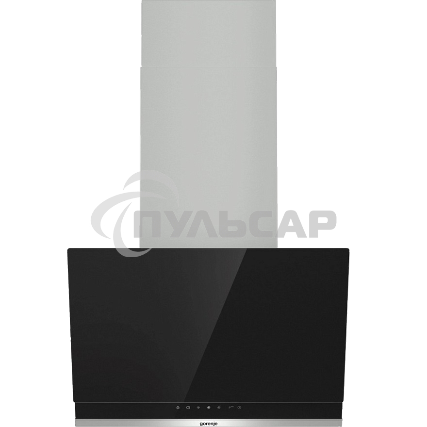 Вытяжка наклонная Gorenje WHI649X21P черный/серебристый, 60 см, 740 куб. м/ч, 67 дБ