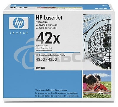 Картридж лазерный HP Q5942XD черный двойная упаковка для LaserJet 4250/4350 2 x 20000стр.
