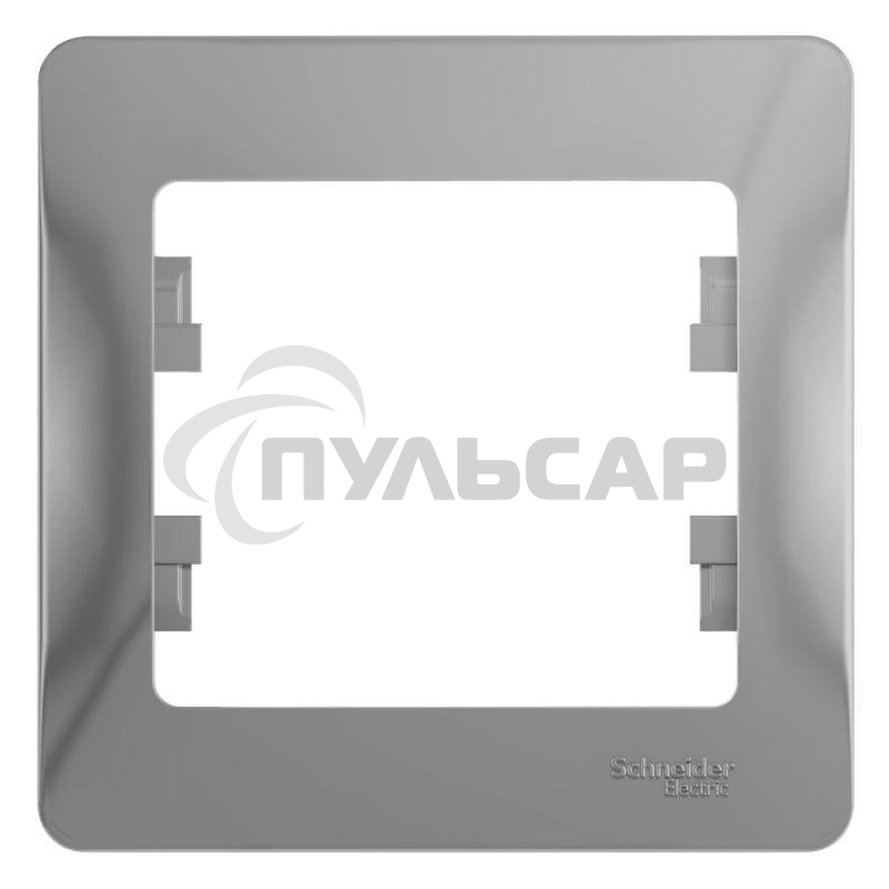 Рамка 1-м Glossa алюм. SchE GSL000301