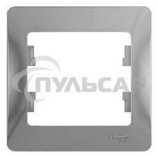 Рамка 1-м Glossa алюм. SchE GSL000301