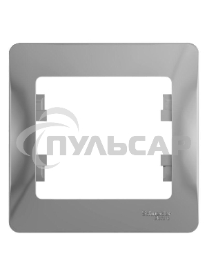 Рамка 1-м Glossa алюм. SchE GSL000301