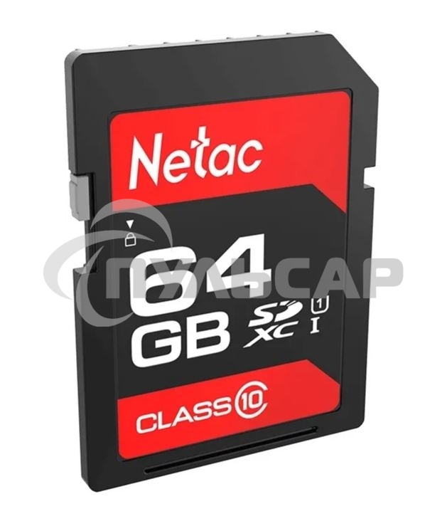 Флеш карта SDHC 64Gb Netac Class 10 UHS-I U1 P600 NT02P600STN-064G-R