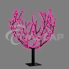 Светодиодное дерево Neon-night Сакура, высота 2,4м, диаметр кроны 2,0м, розовые светодиоды, IP65, понижающий трансформатор в комплекте