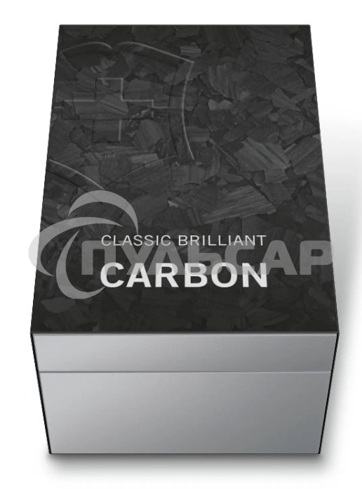 Нож перочинный Victorinox Classic Brilliant Carbon (0.6221.90) 58мм 5 функций черный/серебристый подар.коробка