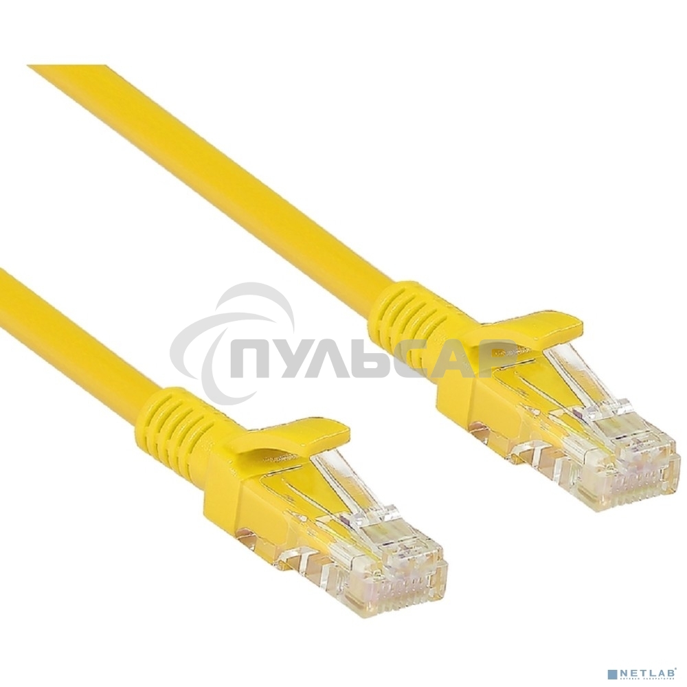 Патч-корд UTP кат. 5e, 1м ExeGate желтый