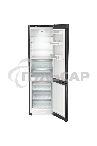 Холодильник Liebherr CBNbdc 573i-22 001 черный двухкамерный 255/94л морозилка снизу, No Frost