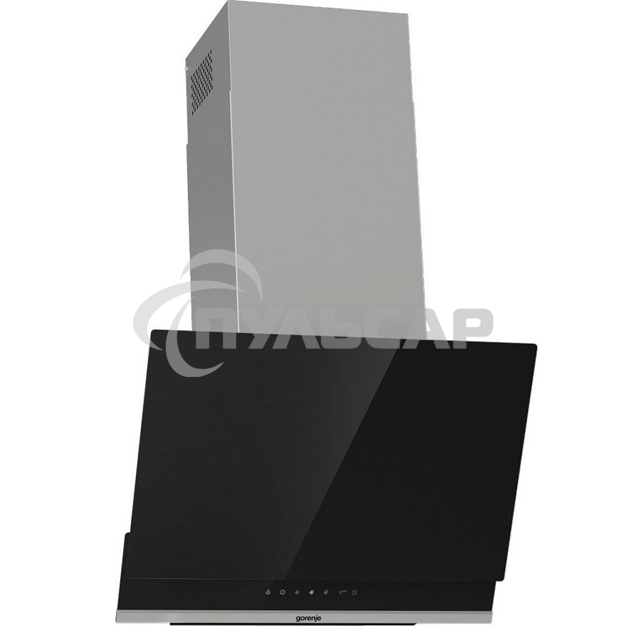 Вытяжка наклонная Gorenje WHI649X21P черный/серебристый, 60 см, 740 куб. м/ч, 67 дБ