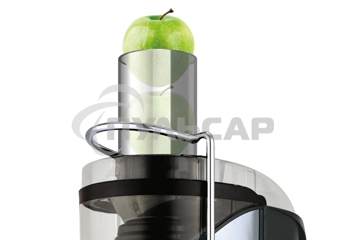 Соковыжималка Centek CT-1212 (черный, сталь) 1200Вт, 2 скор. + Pulse, стакан 1100 мл, горловина 75мм