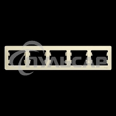 Рамка 5-м Glossa горизонт. беж. SchE GSL000205