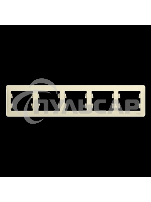 Рамка 5-м Glossa горизонт. беж. SchE GSL000205